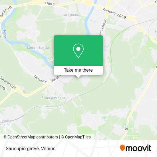 Sausupio gatvė map