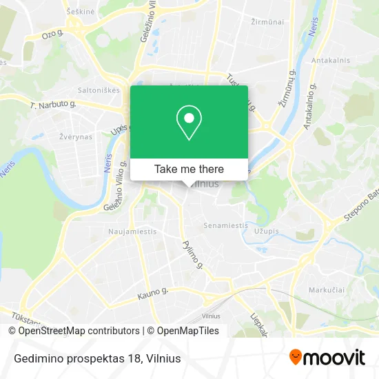 Карта Gedimino prospektas 18