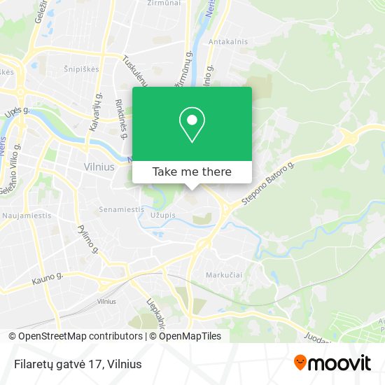 Filaretų gatvė 17 map
