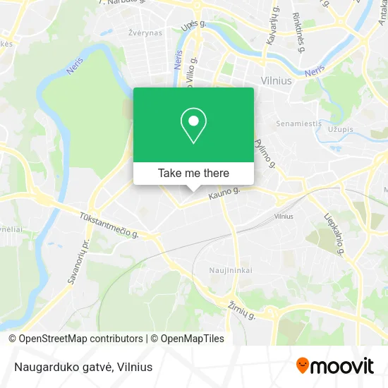 Карта Naugarduko gatvė