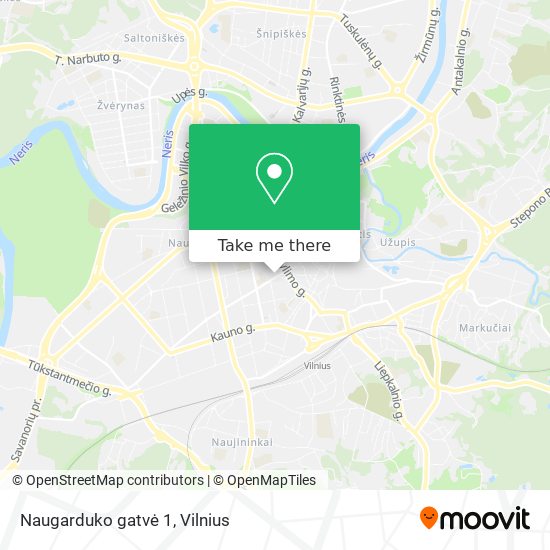 Naugarduko gatvė 1 map