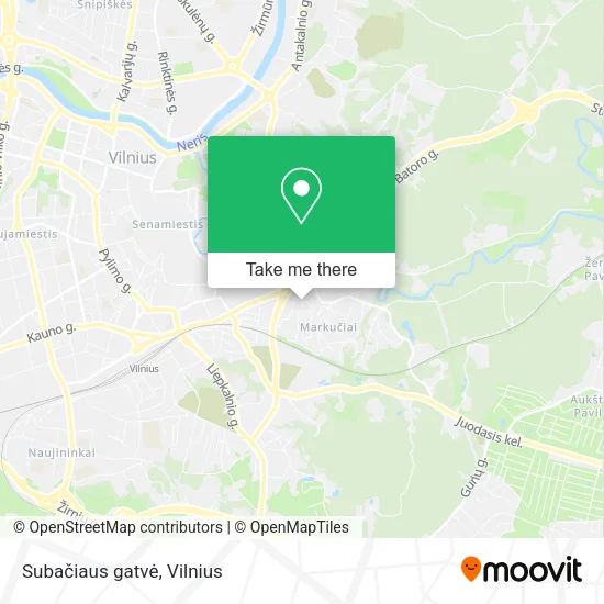 Карта Subačiaus gatvė