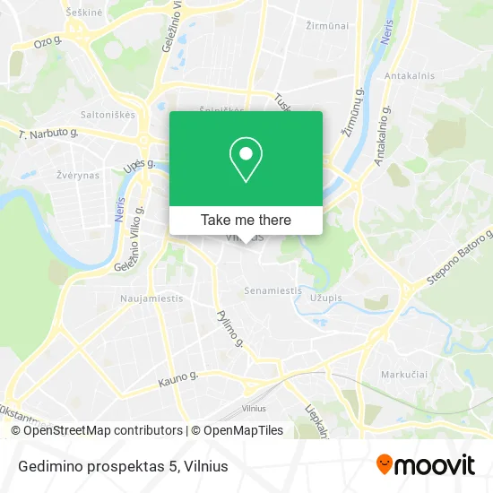 Карта Gedimino prospektas 5