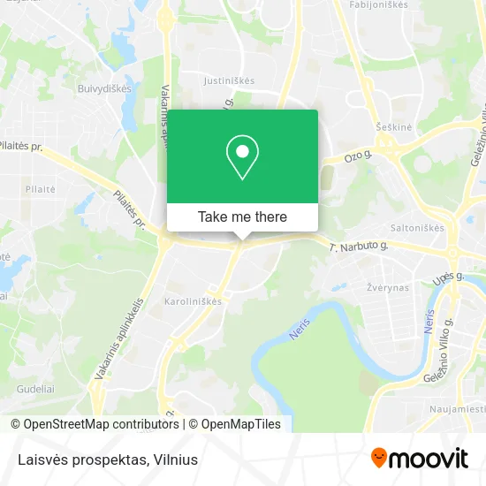 Laisvės prospektas map