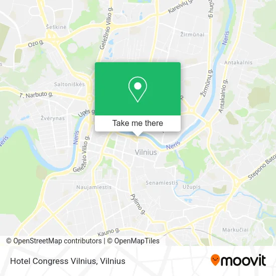 Карта Hotel Congress Vilnius