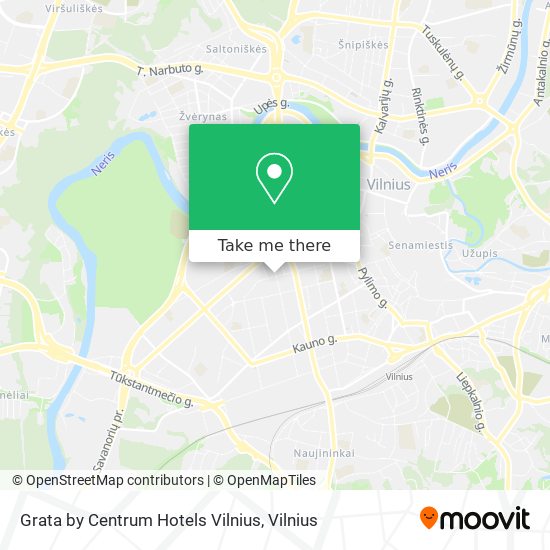Grata by Centrum Hotels Vilnius map