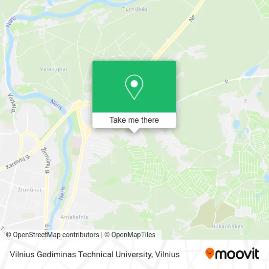 Карта Vilnius Gediminas Technical University