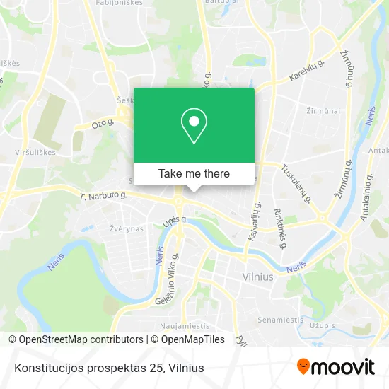 Карта Konstitucijos prospektas 25