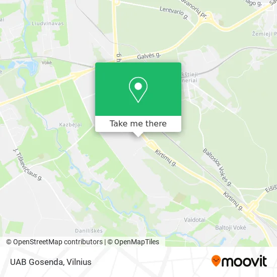 Карта UAB Gosenda