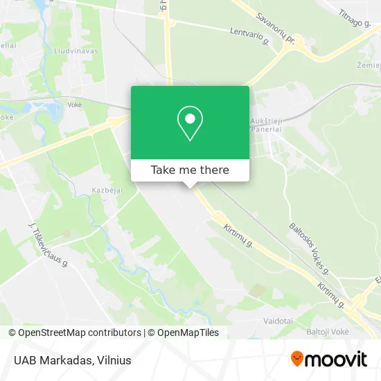 Карта UAB Markadas