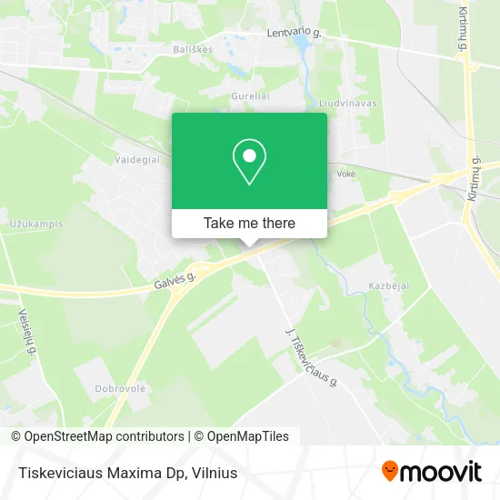 Карта Tiskeviciaus Maxima Dp