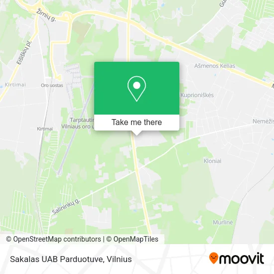 Карта Sakalas UAB Parduotuve