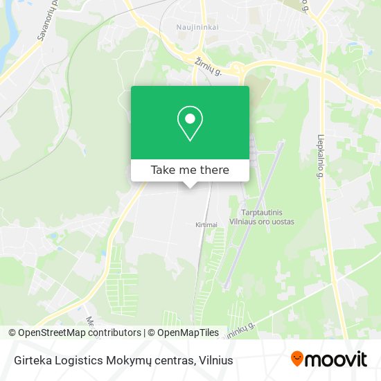 Карта Girteka Logistics Mokymų centras