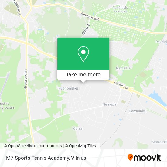 Карта M7 Sports Tennis Academy