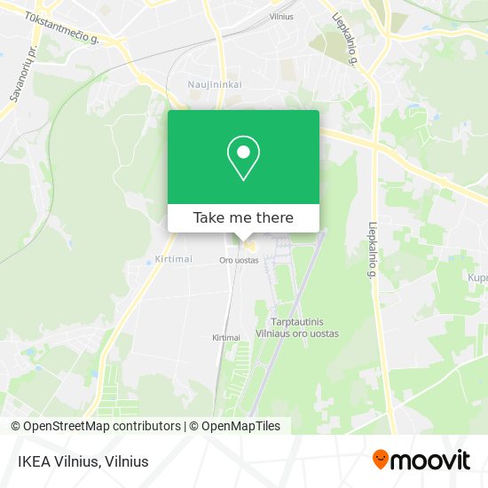 IKEA Vilnius map