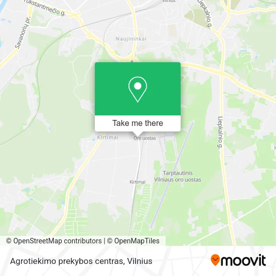Карта Agrotiekimo prekybos centras