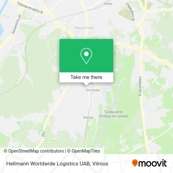 Карта Hellmann Worldwide Logistics UAB