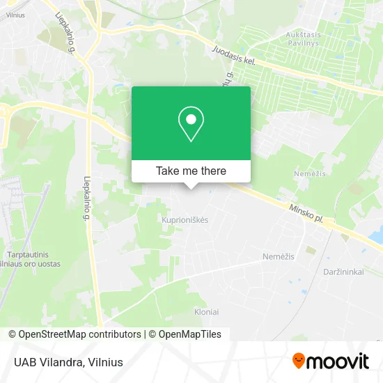 Карта UAB Vilandra