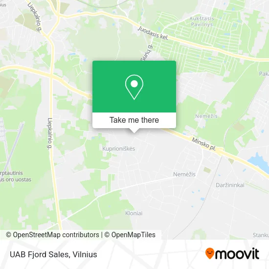 Карта UAB Fjord Sales