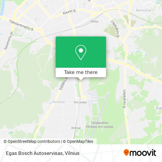 Egas Bosch Autoservisas map