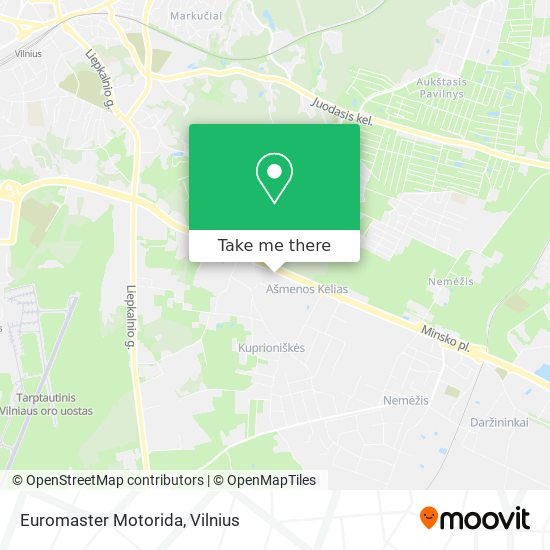Euromaster Motorida map