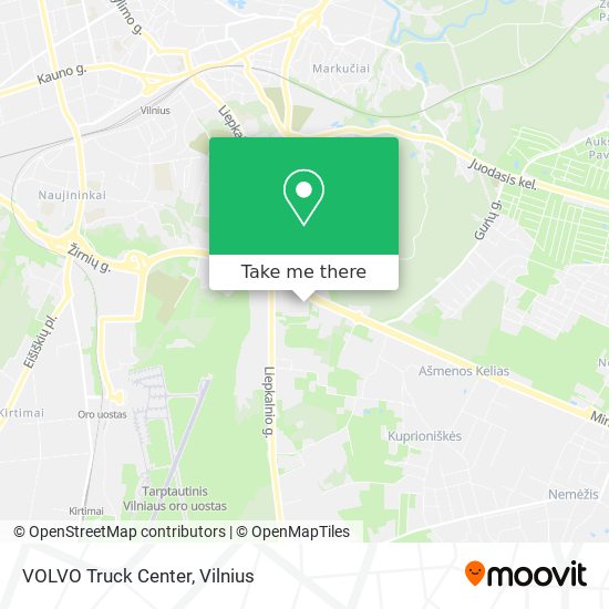 VOLVO Truck Center map