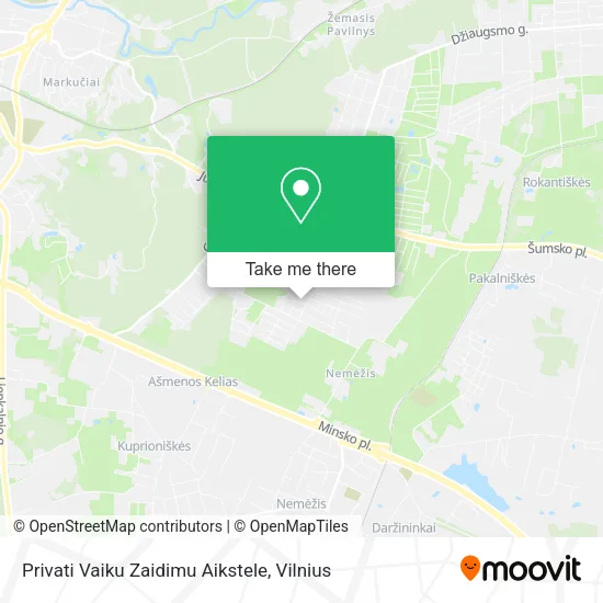 Карта Privati Vaiku Zaidimu Aikstele
