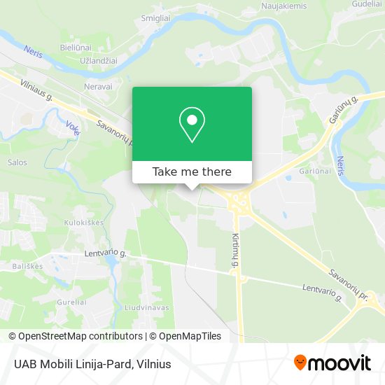 UAB Mobili Linija-Pard map