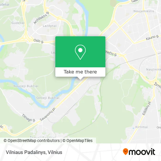 Карта Vilniaus Padalinys