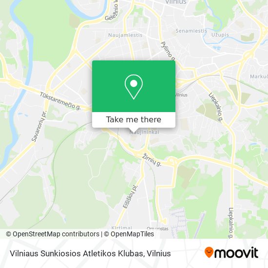 Карта Vilniaus Sunkiosios Atletikos Klubas