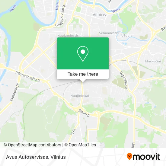 Карта Avus Autoservisas