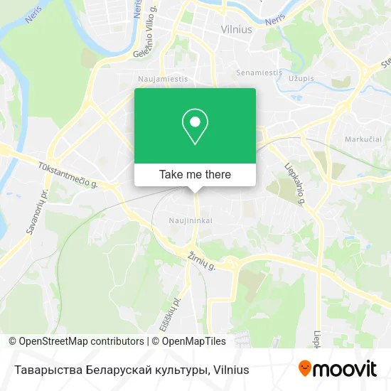 Карта Таварыства Беларускай культуры
