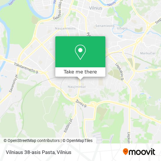 Vilniaus 38-asis Pasta map