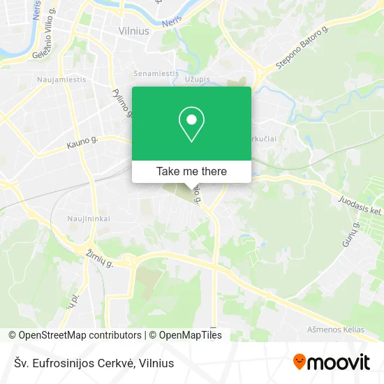 Карта Šv. Eufrosinijos Cerkvė