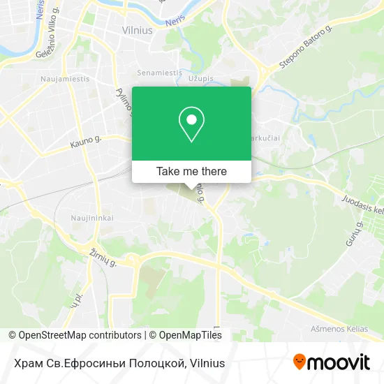 Карта Храм Св.Ефросиньи Полоцкой