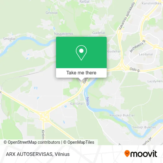 Карта ARX AUTOSERVISAS