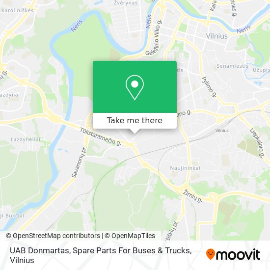 UAB Donmartas, Spare Parts For Buses & Trucks map