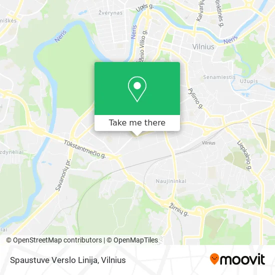 Карта Spaustuve Verslo Linija