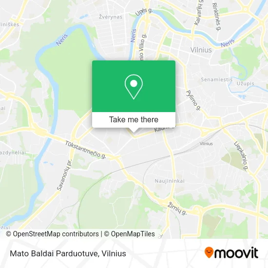 Карта Mato Baldai Parduotuve