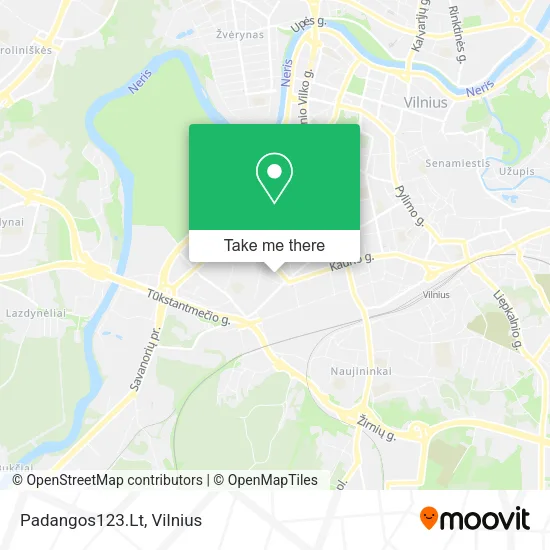 Карта Padangos123.Lt