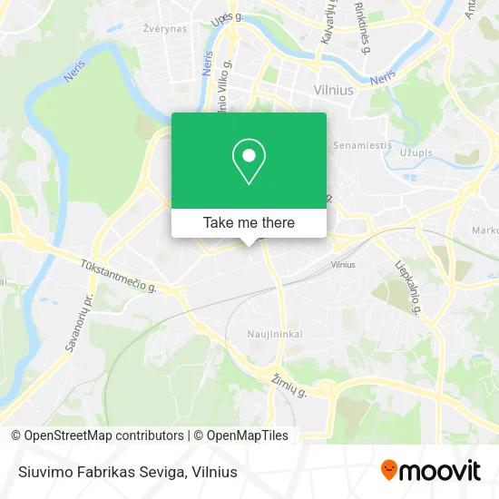 Карта Siuvimo Fabrikas Seviga