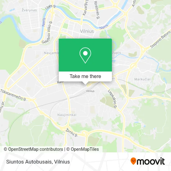 Карта Siuntos Autobusais