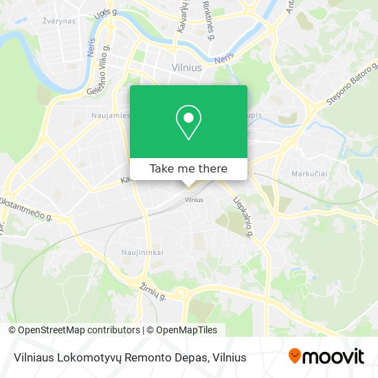 Vilniaus Lokomotyvų Remonto Depas map