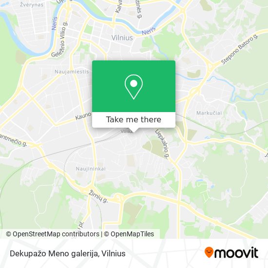 Dekupažo Meno galerija map