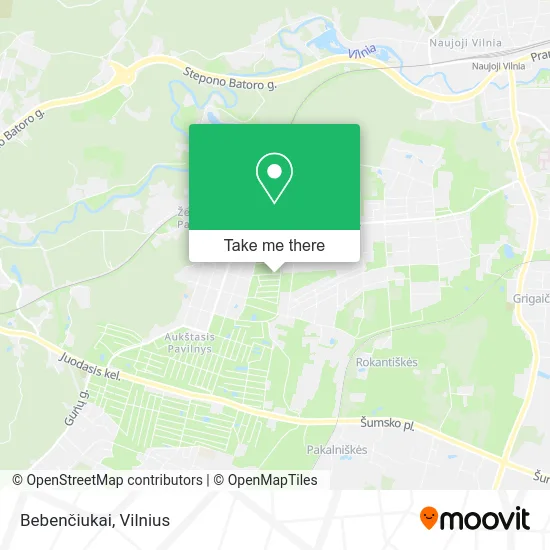 Карта Bebenčiukai