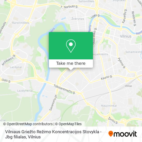 Карта Vilniaus Griežto Režimo Koncentracijos Stovykla - Jbg filialas