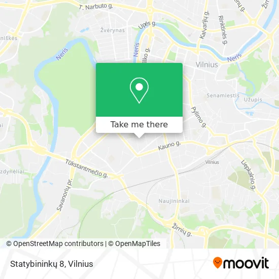 Карта Statybininkų 8