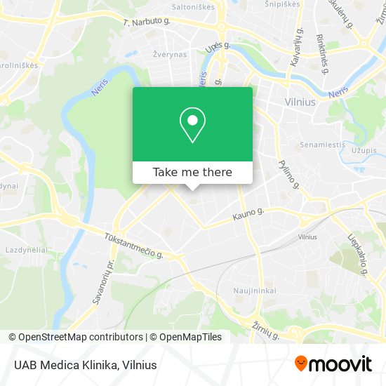 UAB Medica Klinika map