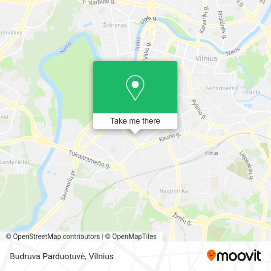 Карта Budruva Parduotuvė