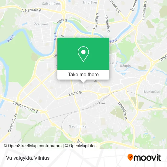 Карта Vu valgykla